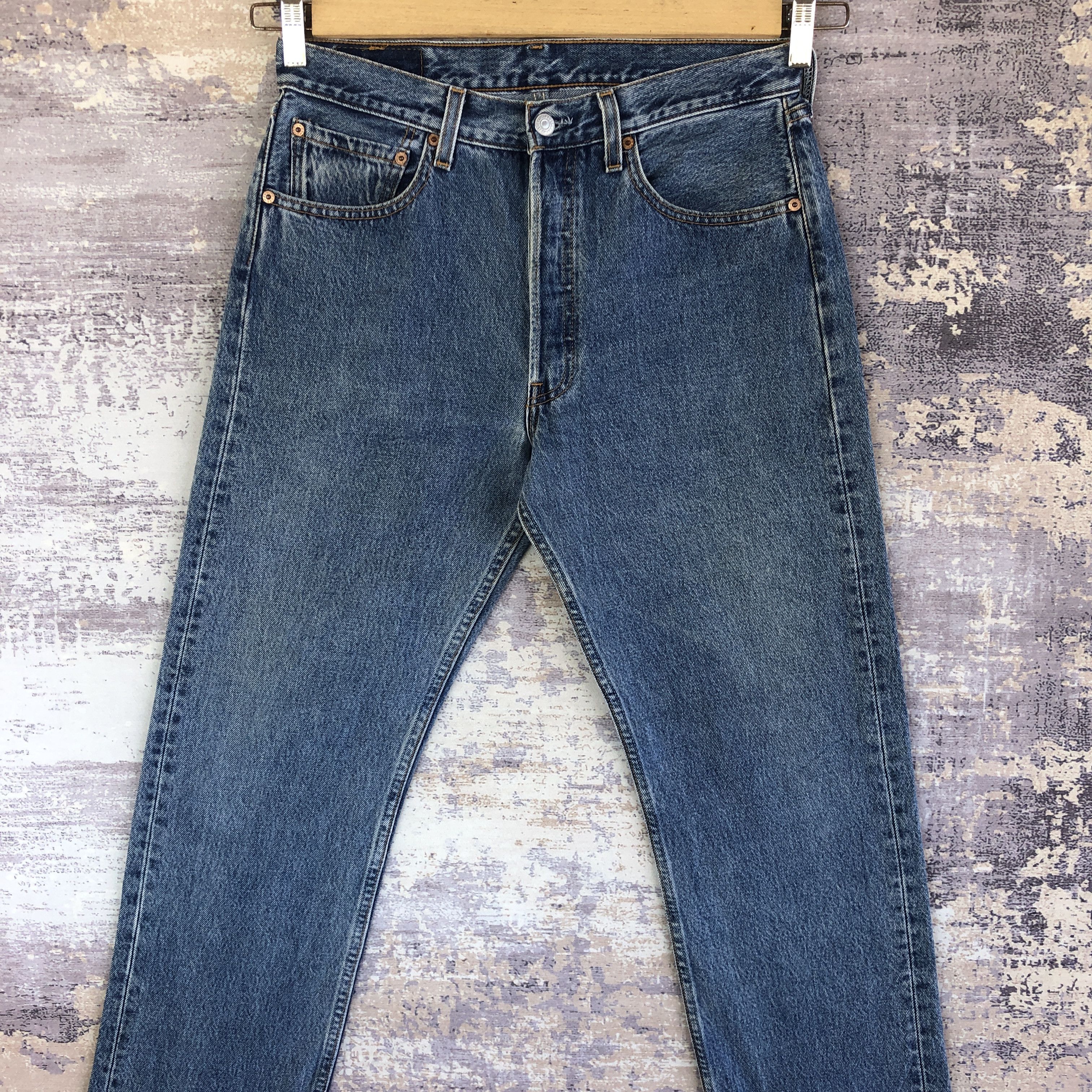 Levi's Vintage Levis 501 Jeans Sun Faded Blue Wash Levi's 501 Denim Size US 30 / EU 46 - 3 Thumbnail