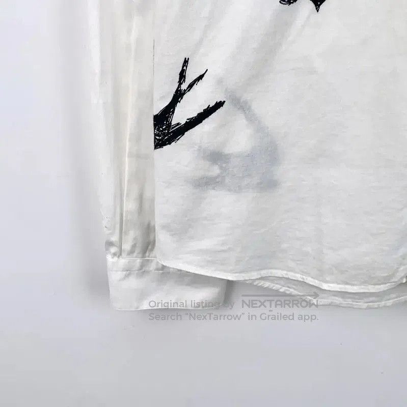 Alexander McQueen Alexander McQueen White Cotton Long Sleeve Shirt . Size US L / EU 52-54 / 3 - 3 Thumbnail
