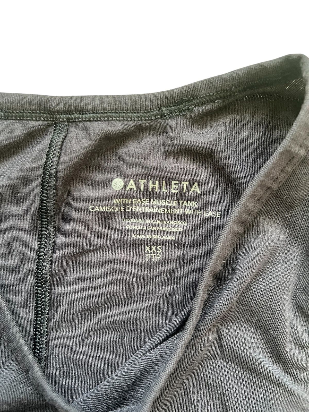 Athleta Athleta Women’s Black With Ease Muscle Tank Top | XXS Size XXS / US 00 / IT 34 - 3 Thumbnail
