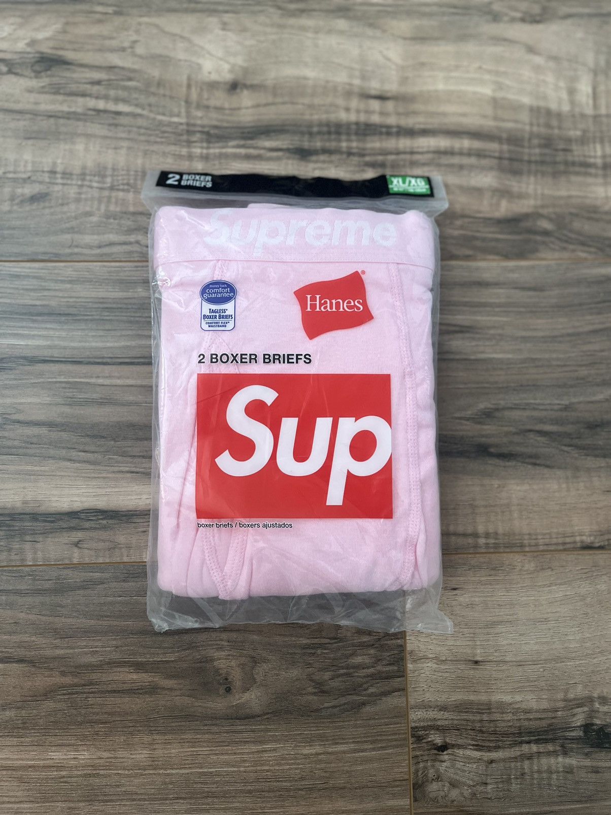 Supreme Pink Supreme Hanes Boxer Briefs (2 Pack) | Grailed