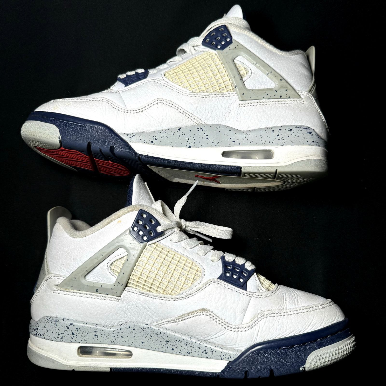Jordan Brand × Nike Nike Air Jordan 4 Retro Midnight Navy Men's Shoes - Size 7 Size US 7 / EU 40 - 4 Thumbnail
