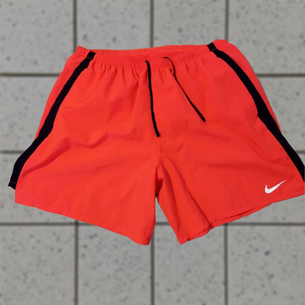 Nike Nike Shorts 2XL Orange Athletic Gym Workout Mens Shorts Regular Fit Elastic Waist Drawstring Pockets Sport Activewear Summer Spring Size US 39 - 1 Thumbnail