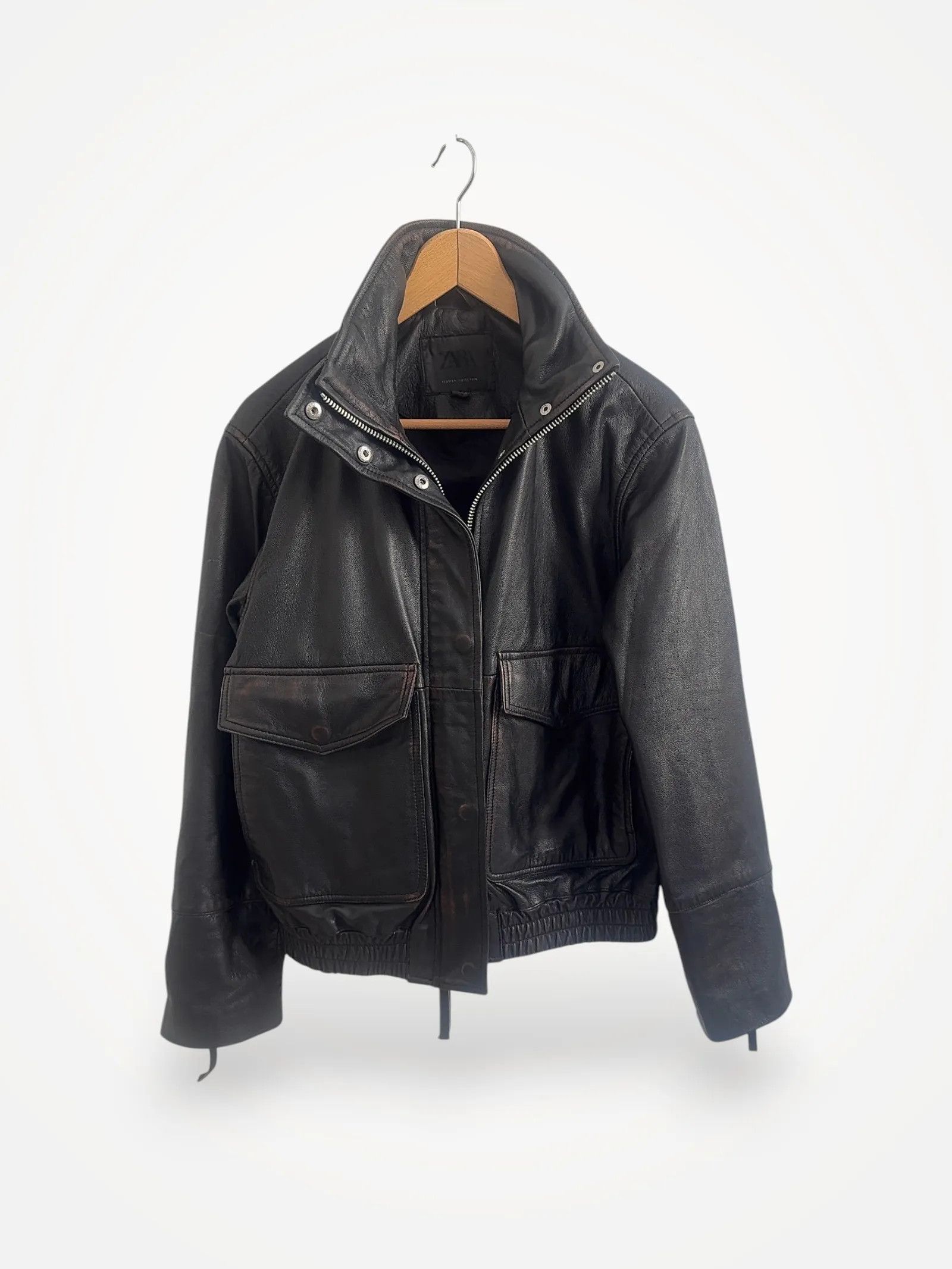 Zara Zara Leather Jacket Size XS / US 0-2 / IT 36-38 - 1 Thumbnail