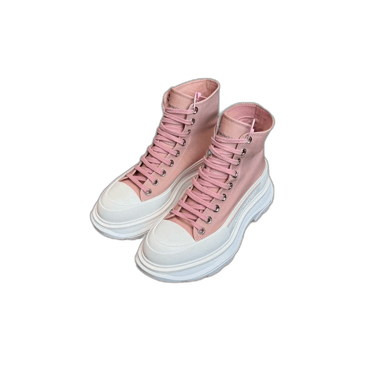 Alexander McQueen McQueen Pink Martin Boots Size 37.5 Size US 7 / IT 37 - 1 Thumbnail