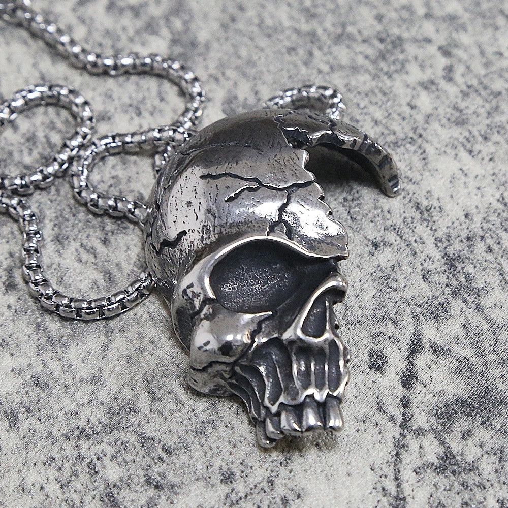 Other Hip Hop Men's Skull Necklace Size ONE SIZE - 3 Thumbnail