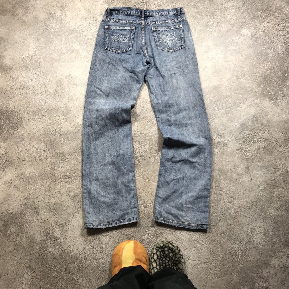 Vintage Vintage 90s Distressed Baggy Jeans Grunge Thrashed Denim 27 Size 27" / US 4 / IT 40 - 4 Thumbnail