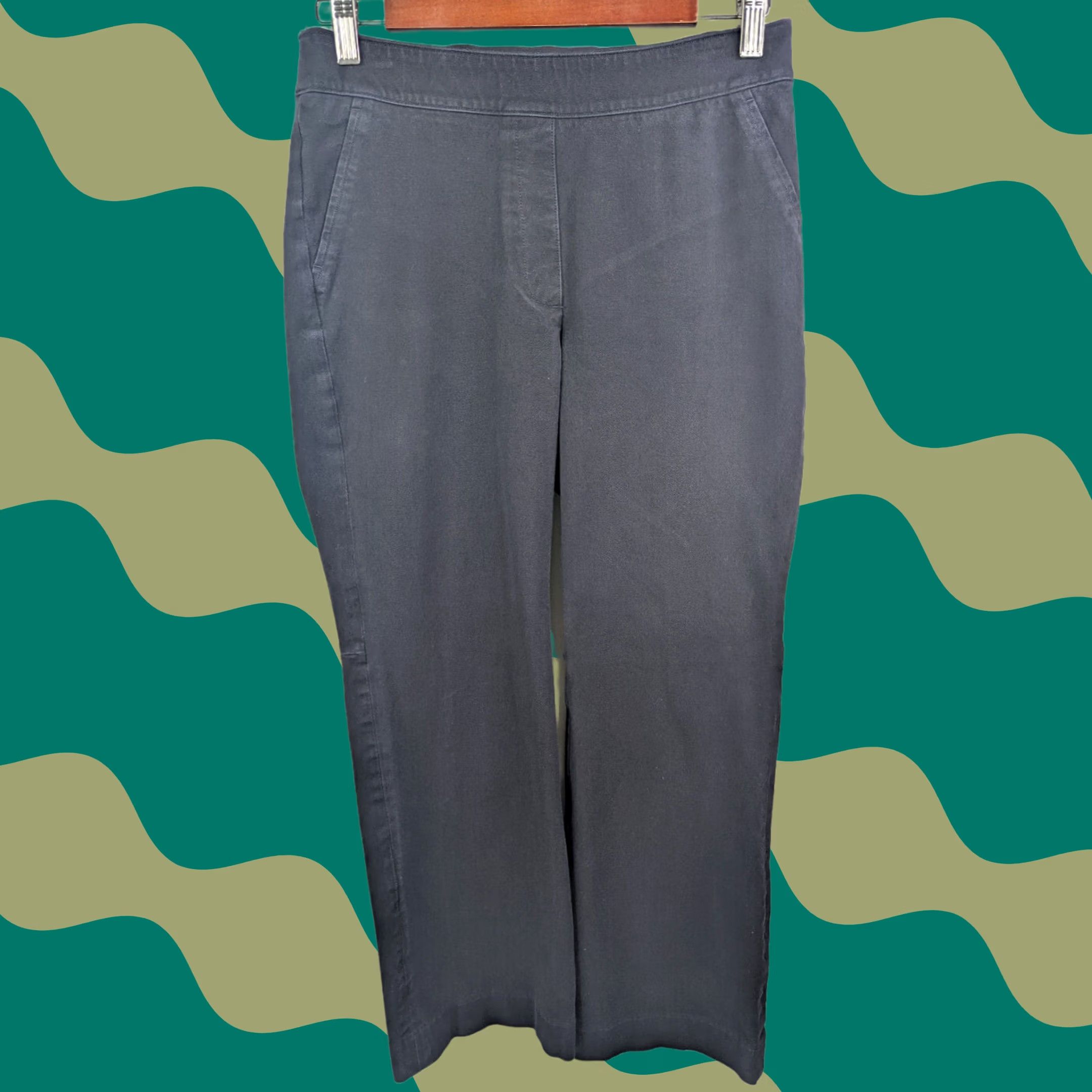 Spanx Spanx Polished Kick Flare Pants Ankle Black Pull On Wide Leg Womens Small Size 28" / US 6 / IT 42 - 1 Thumbnail