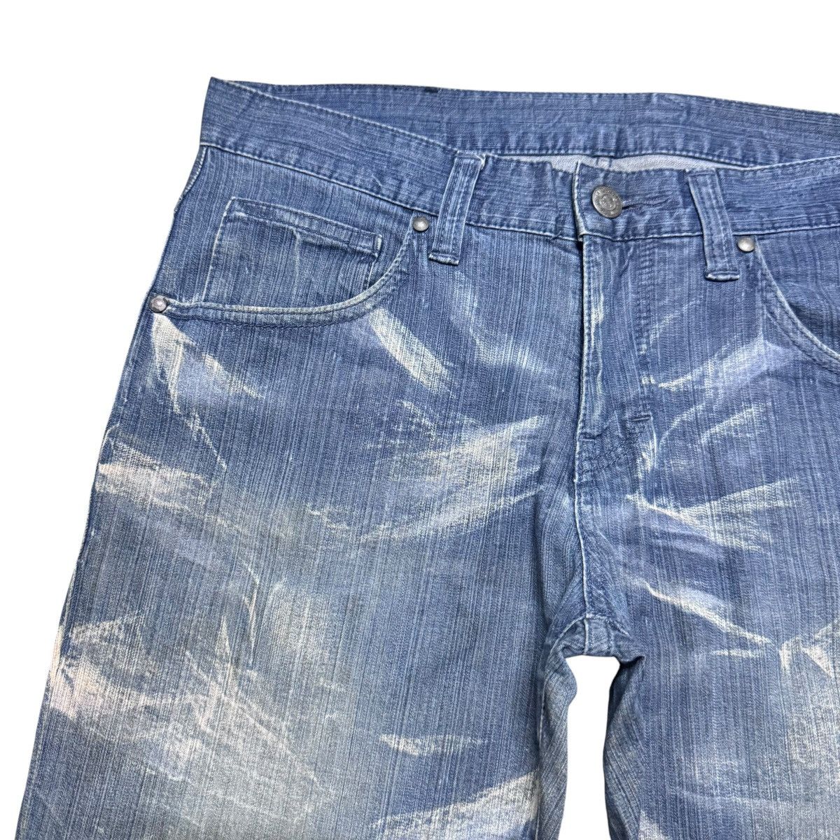 Tornado Mart Tornado Mart Whisker Denim Flare Jeans Size US 30 / EU 46 - 4 Thumbnail