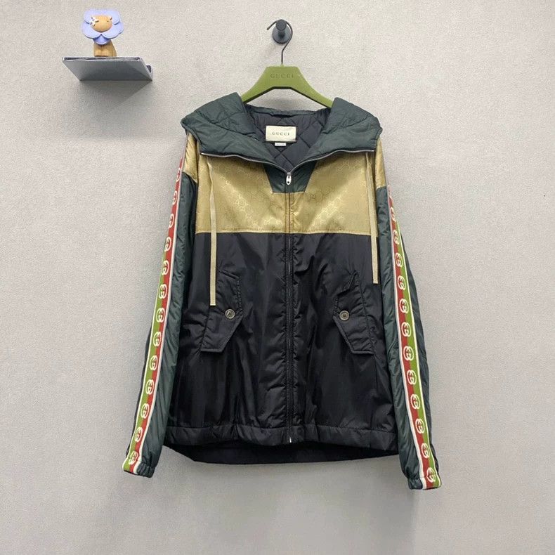 Gucci Gucci Green retro GG caccard color block jacket 2502-Nextar Size US S / EU 44-46 / 1 - 1 Thumbnail