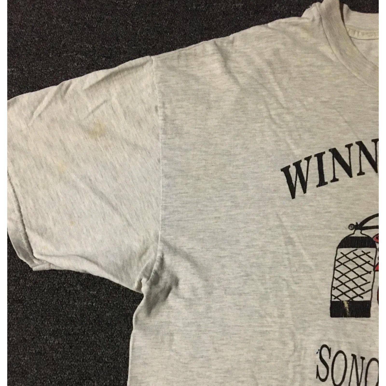 Thrasher Vtg 90s Winnie The Pooh Show Me The Honey Thrashed Faded Shirt XL Cartoon Grunge Size US XL / EU 56 / 4 - 7 Thumbnail