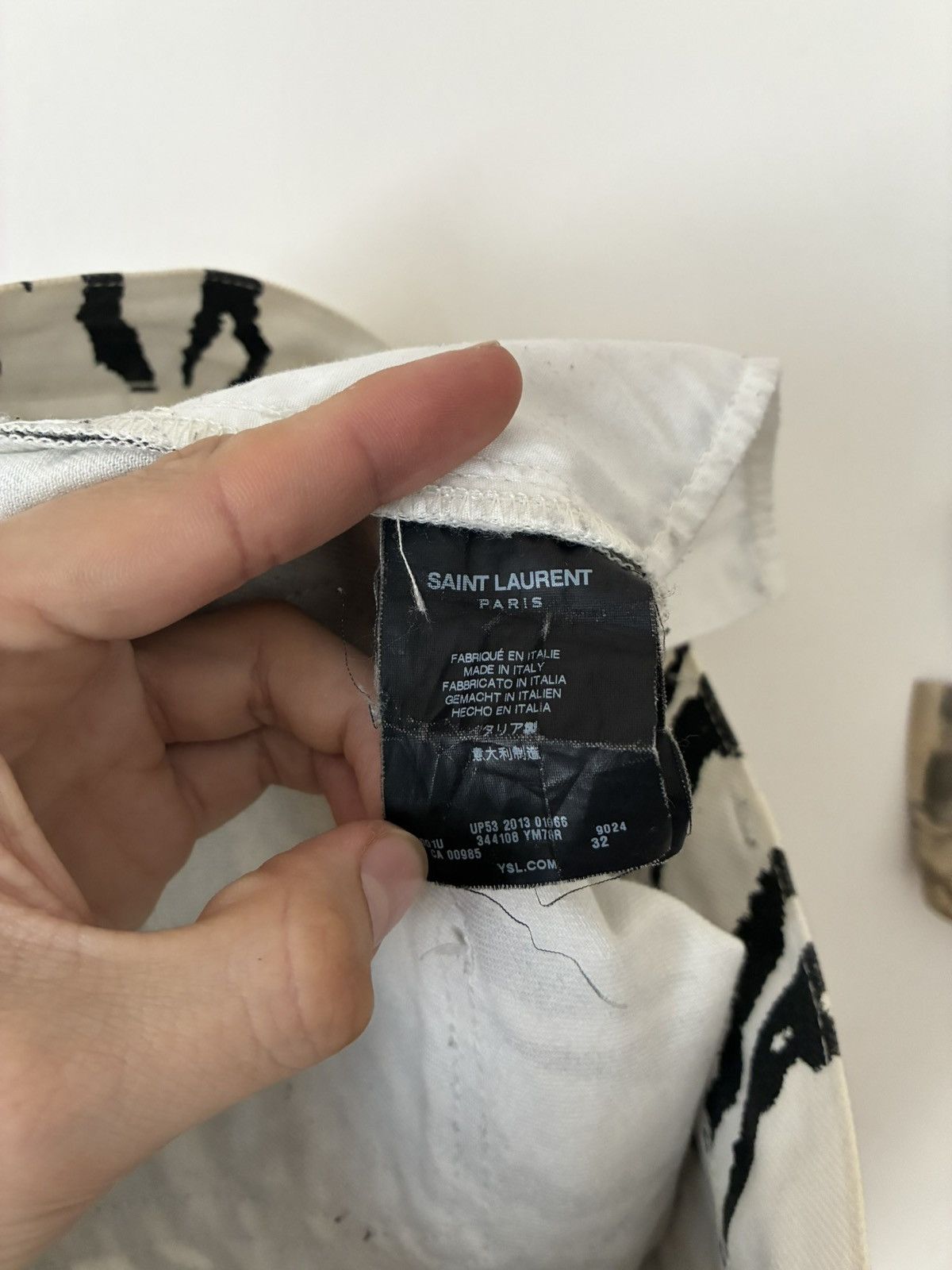 Saint Laurent Paris Saint Laurent Paris SS14 D02 Tiger Denim Size US 30 / EU 46 - 7 Thumbnail