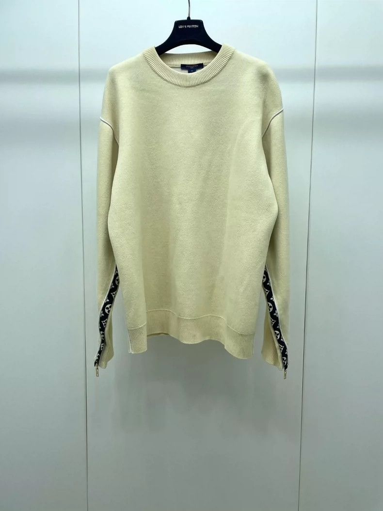 Louis Vuitton LV Yellow Knit Sweater with Zipper Detail- DMC Size US M / EU 48-50 / 2 - 1 Thumbnail