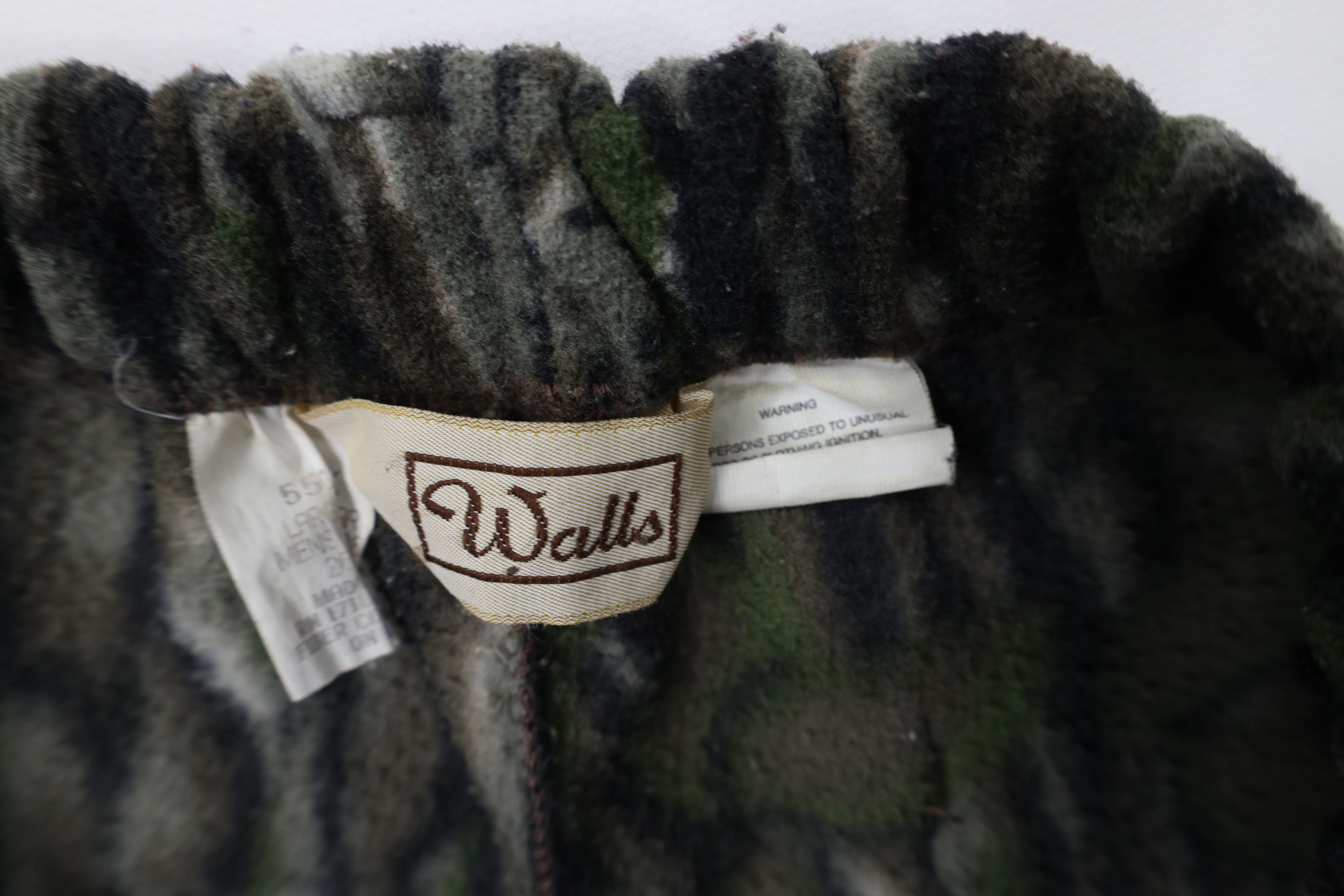 Walls Vintage 90s Walls Camouflage Fleece Sweatpants Joggers USA Size US 36 / EU 52 - 10 Thumbnail