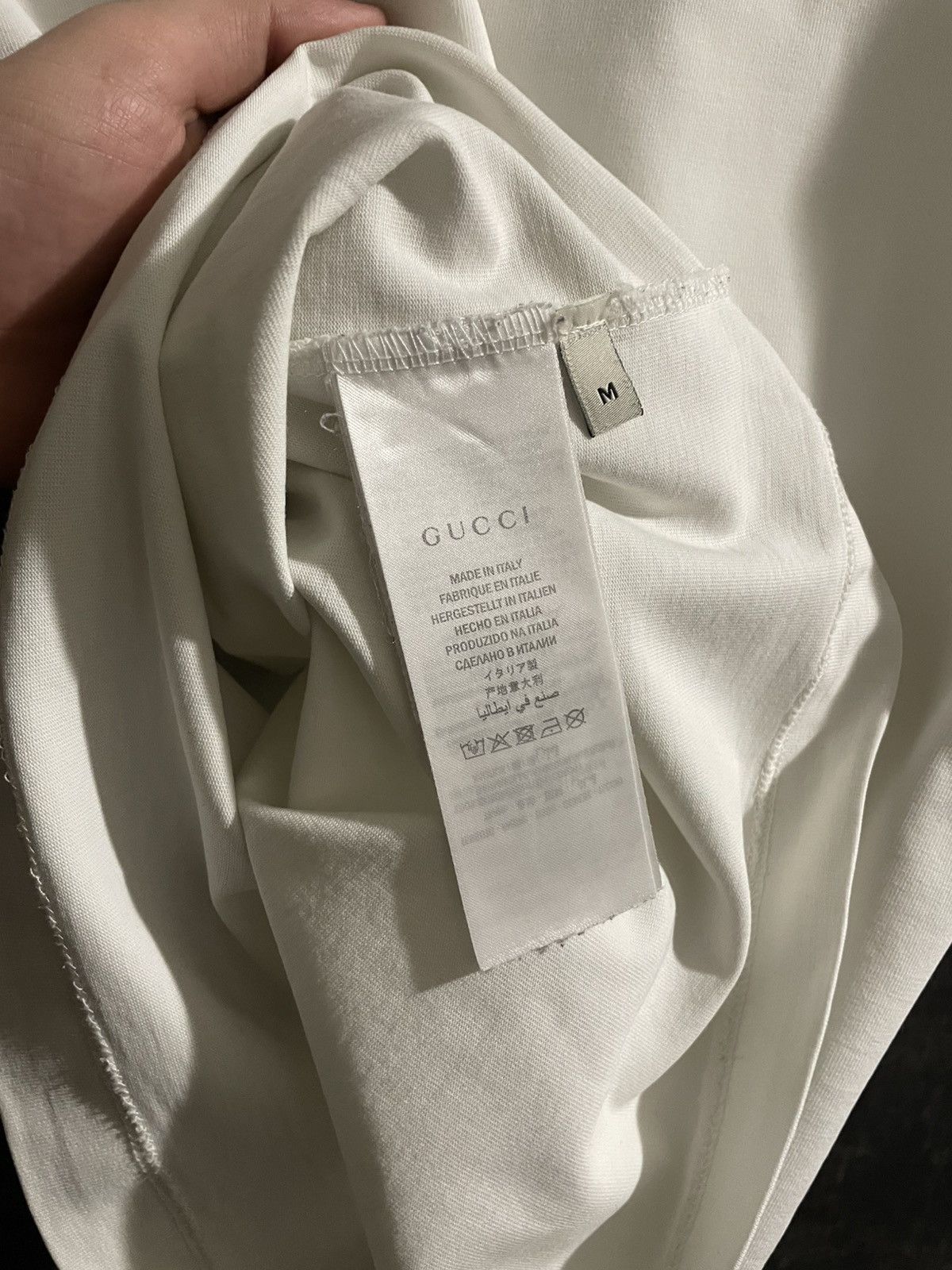 Gucci Gucci Lampas Embroidered Logos T-shirt Tom Ford Demna Size US M / EU 48-50 / 2 - 9 Thumbnail
