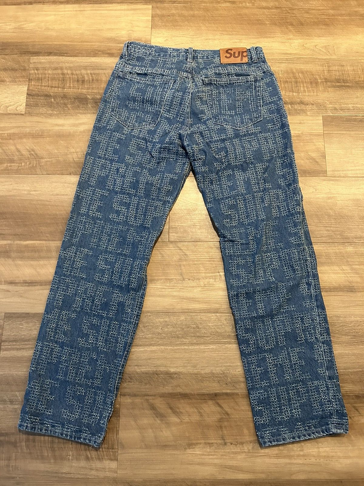 Supreme Supreme Needle Punch Jean Size US 30 / EU 46 - 2 Thumbnail