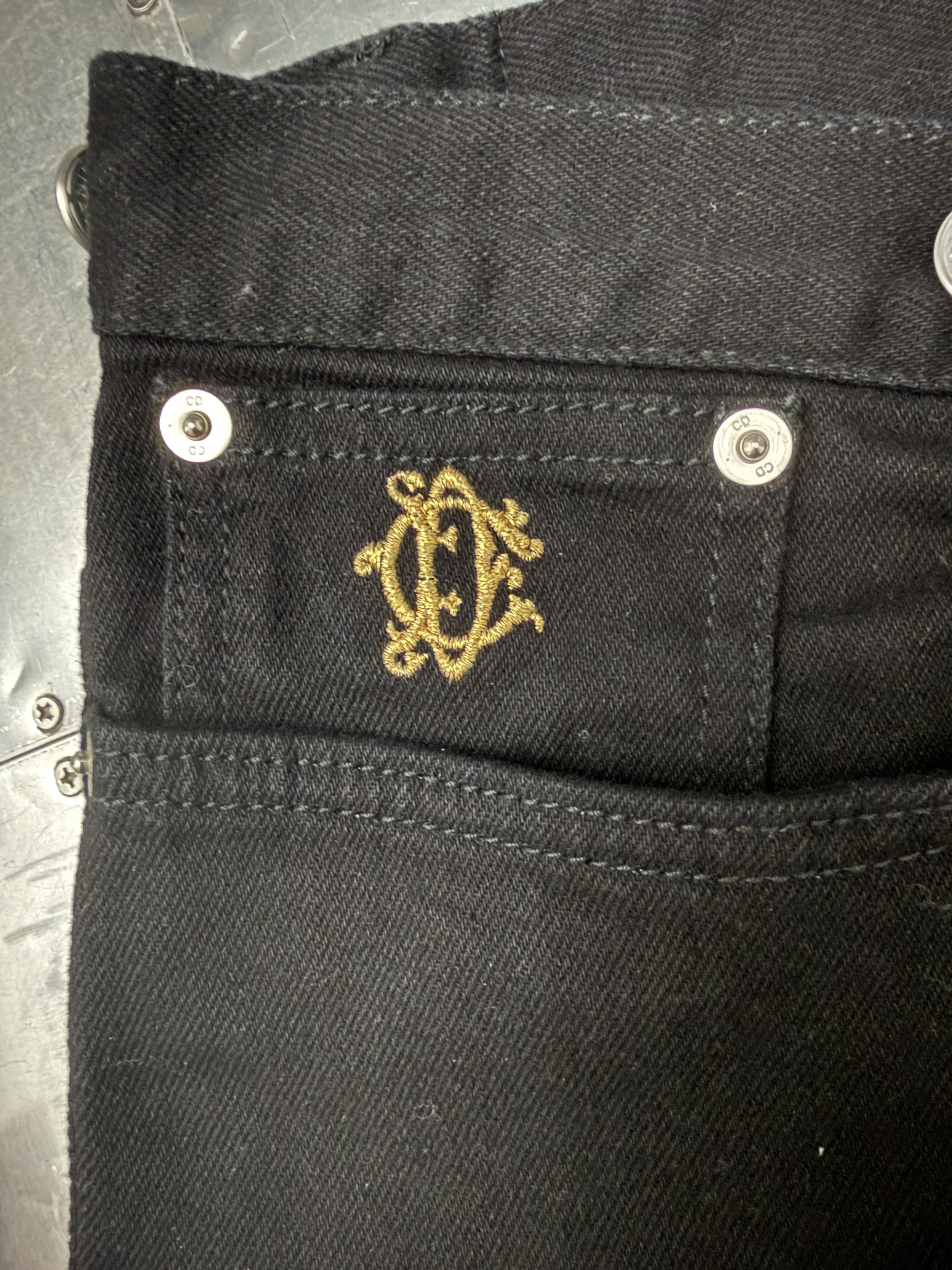Dior × Kaws Kim Jones Dior X Kaws Bee Embroidered Denim Jeans Size US 34 / EU 50 - 18 Thumbnail