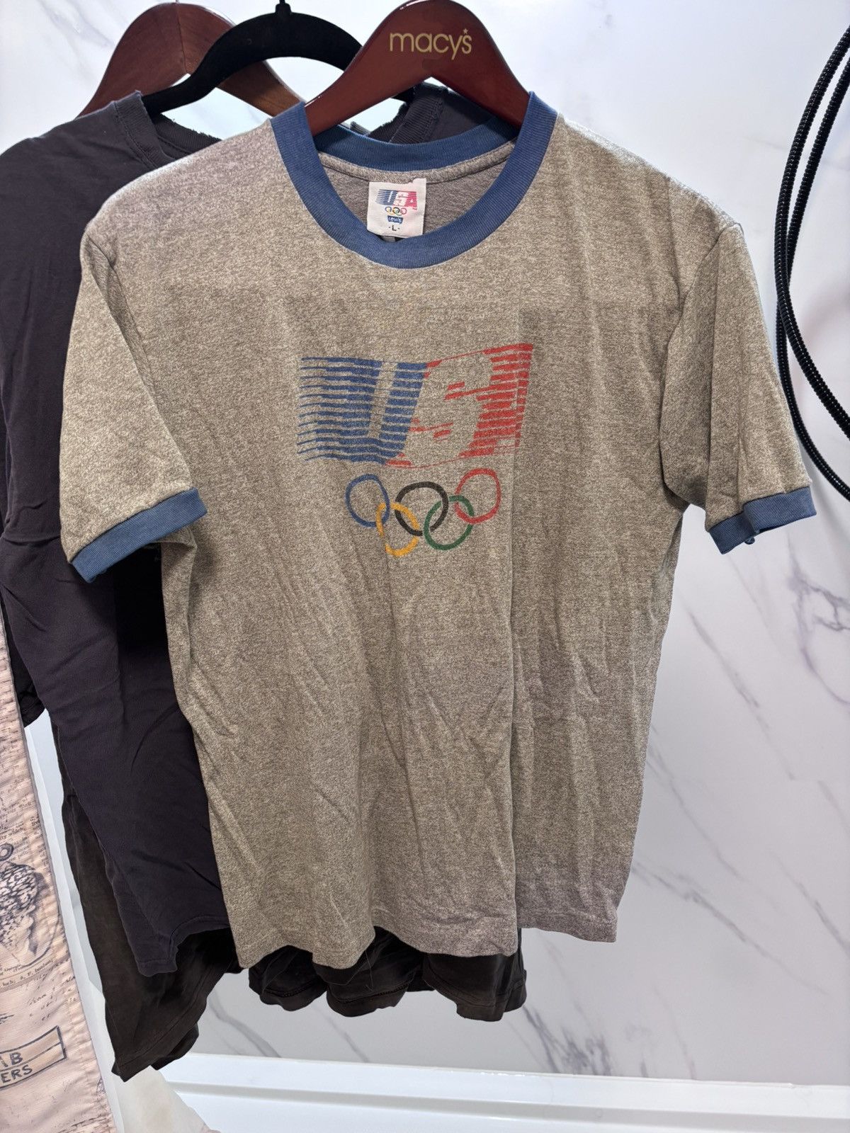 Levi's Vintage Clothing vintage levi’s olympics ringer tee Size US L / EU 52-54 / 3 - 1 Thumbnail