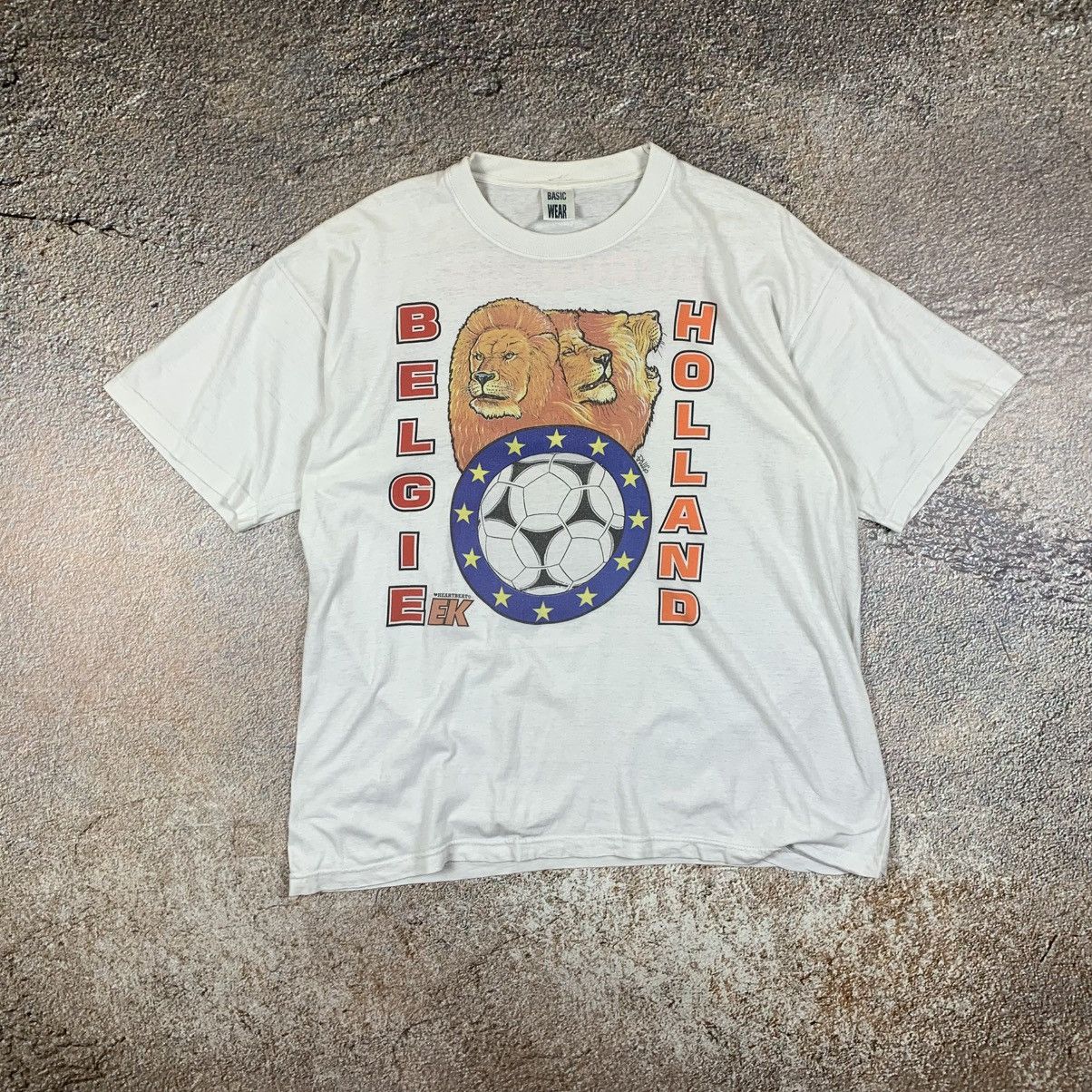 Vintage Euro 2000 Holland Belgie Vintage t shirt Size US XL / EU 56 / 4 - 1 Thumbnail