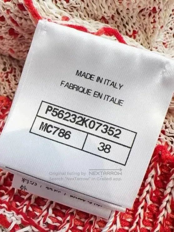 Chanel Chanel 17P red and white double-layer knitted short-sleeve Size XS / US 0-2 / IT 36-38 - 6 Thumbnail