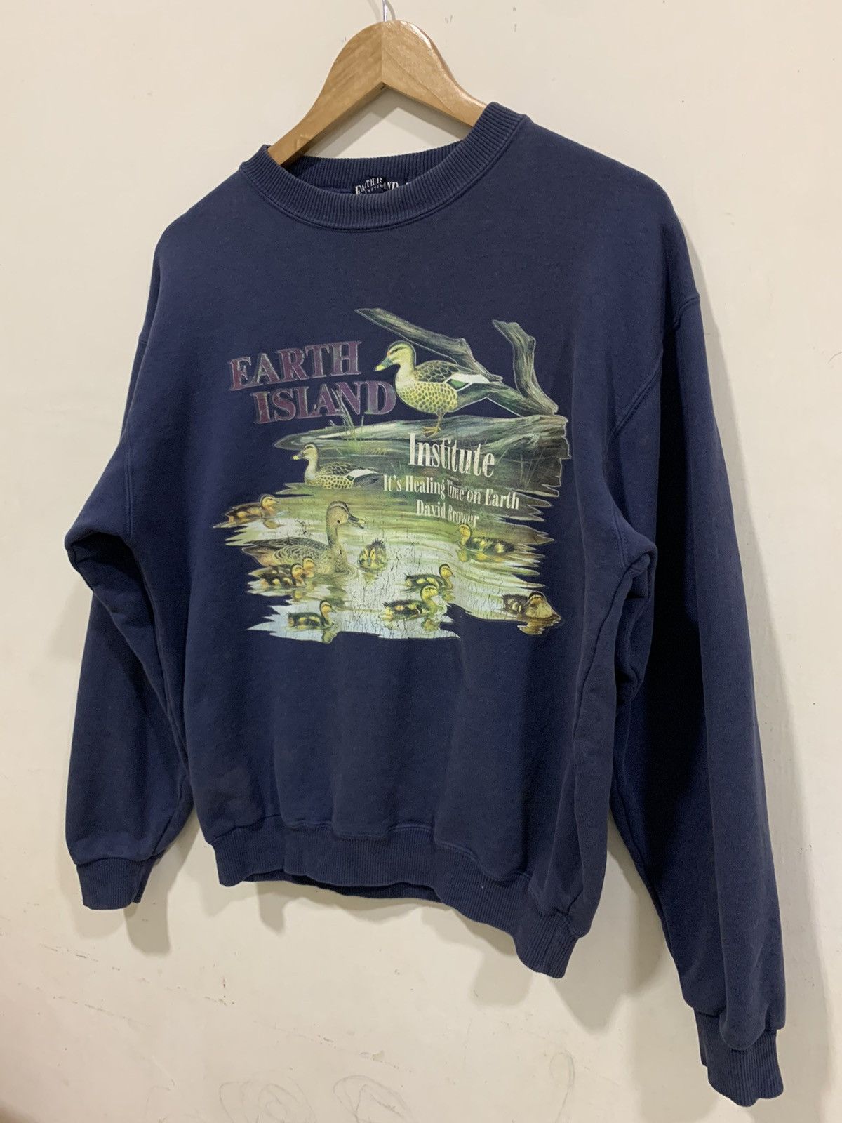 Japanese Brand Vtg Island Institute it's Healing Time on Earth David Brower Size US M / EU 48-50 / 2 - 2 Thumbnail