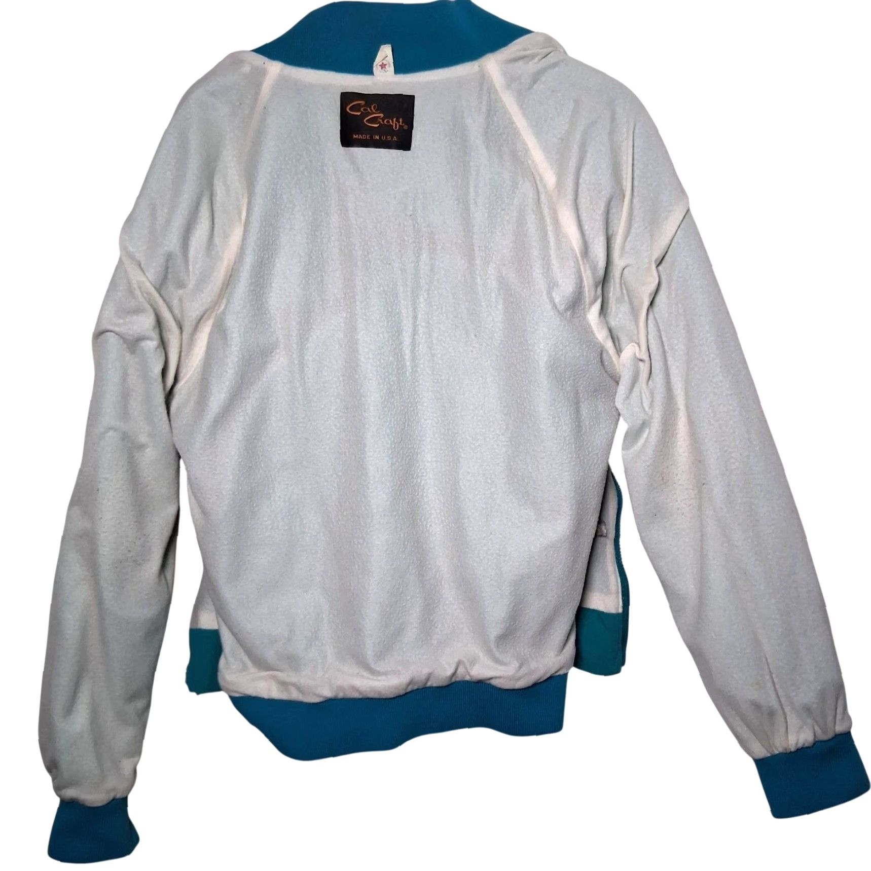 Vintage VINTAGE Cal Craft Bomber Jacket Men XL Blue Southwestern Western Rodeo Aztec Size US XL / EU 56 / 4 - 3 Thumbnail