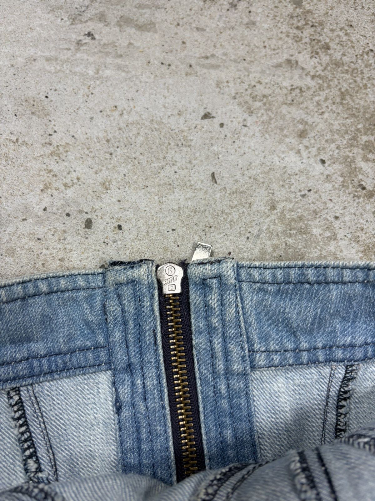 Just Cavalli Vintage 2000s Just Cavalli Denim Jeans Corset Top Zip Up Size M / US 6-8 / IT 42-44 - 7 Thumbnail