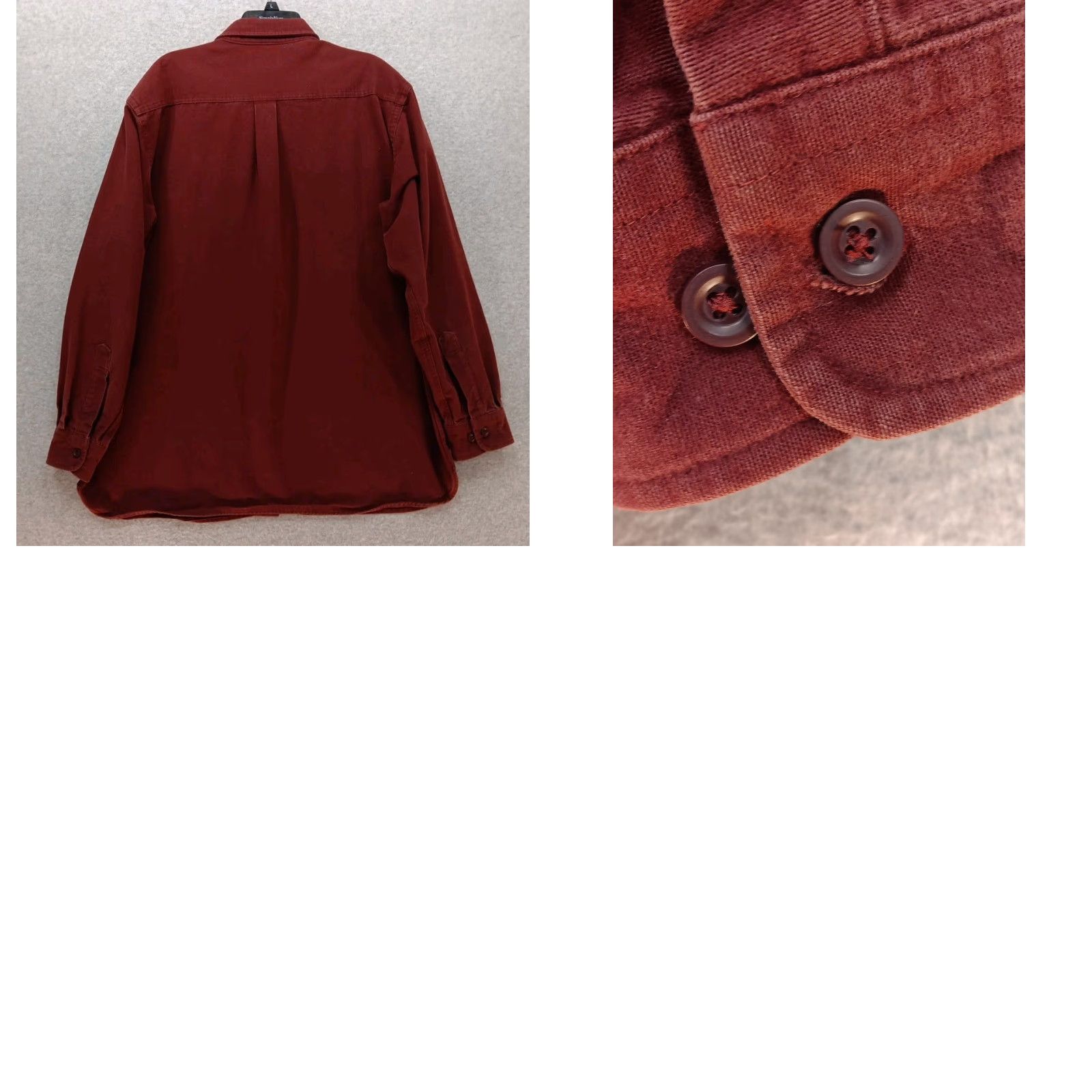Vintage VINTAGE L.L. Bean Shirt Mens XL Red Heavyweight Chamois Knit Button-Up Casual Travel Classic Outdoors Size US XL / EU 56 / 4 - 9 Thumbnail
