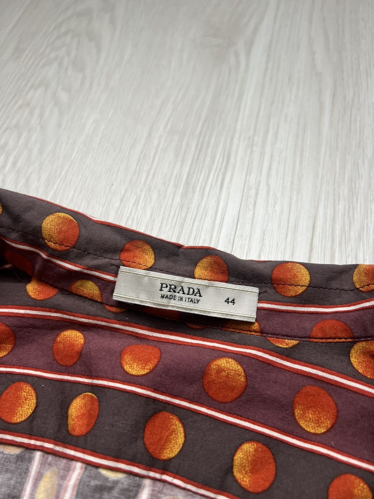 Prada Archive Prada Spring 2004 Eclipse Print Cropped Blouse Shirt Size M / US 6-8 / IT 42-44 - 11 Thumbnail