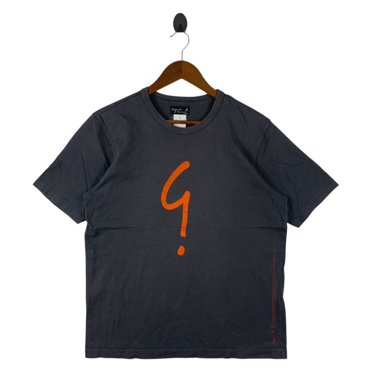 agnes b. Vintage Agnès b. Homme "Point d'Ironie" Graphic Tee Size US M / EU 48-50 / 2 - 1 Thumbnail
