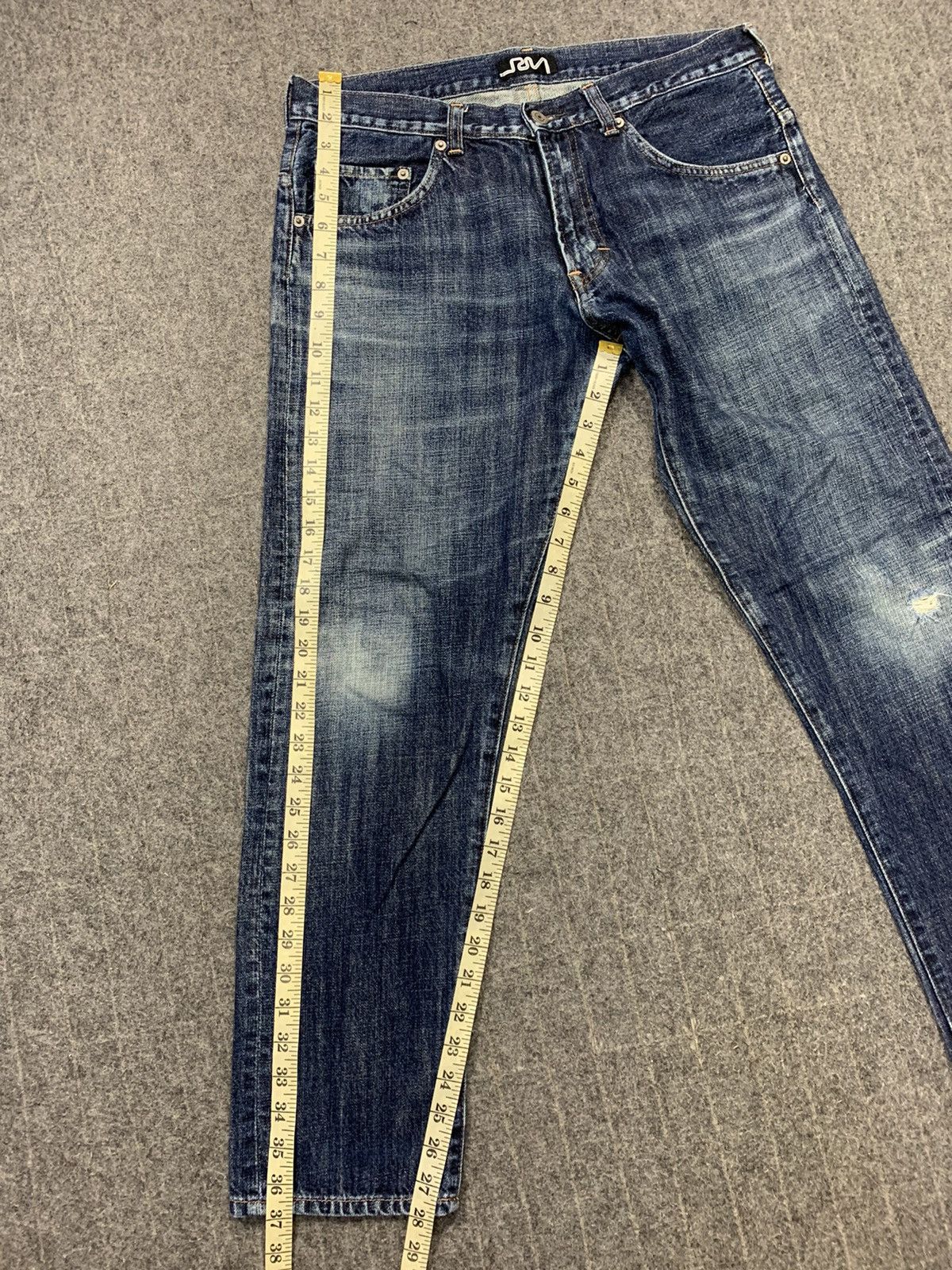 Japanese Brand Hype 90s RNA Inc Distressed Indigo Denim Size US 32 / EU 48 - 15 Thumbnail
