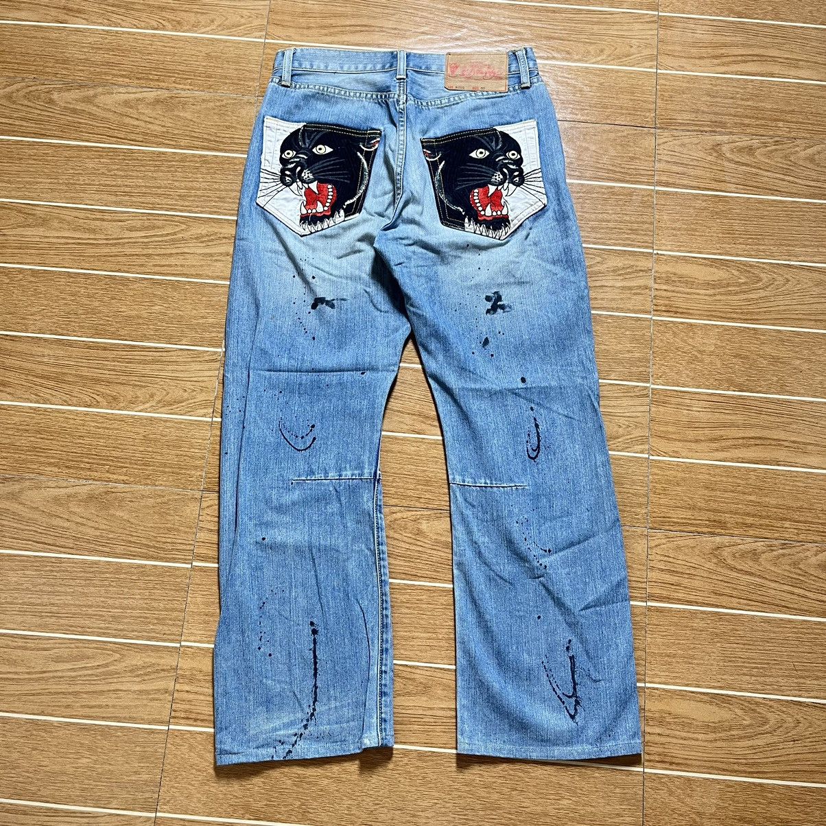 Ed Hardy Ed Hardy Denim Baggy Pants Size US 30 / EU 46 - 2 Thumbnail