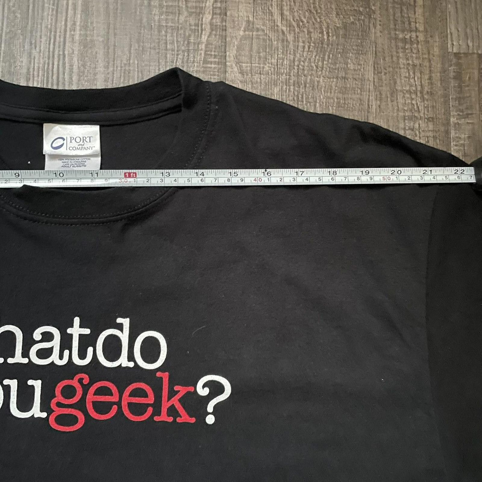 Other PORT & COMPANY • VNTG "Black" Pre-Shrunk Tee (XL) Size US XL / EU 56 / 4 - 2 Thumbnail