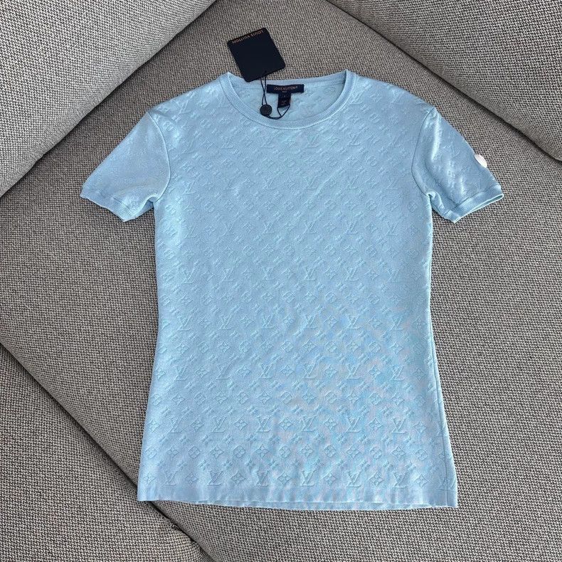 Louis Vuitton Louis Vuitton SS24 logo jacquard round neck knitted short Size US S / EU 44-46 / 1 - 2 Thumbnail