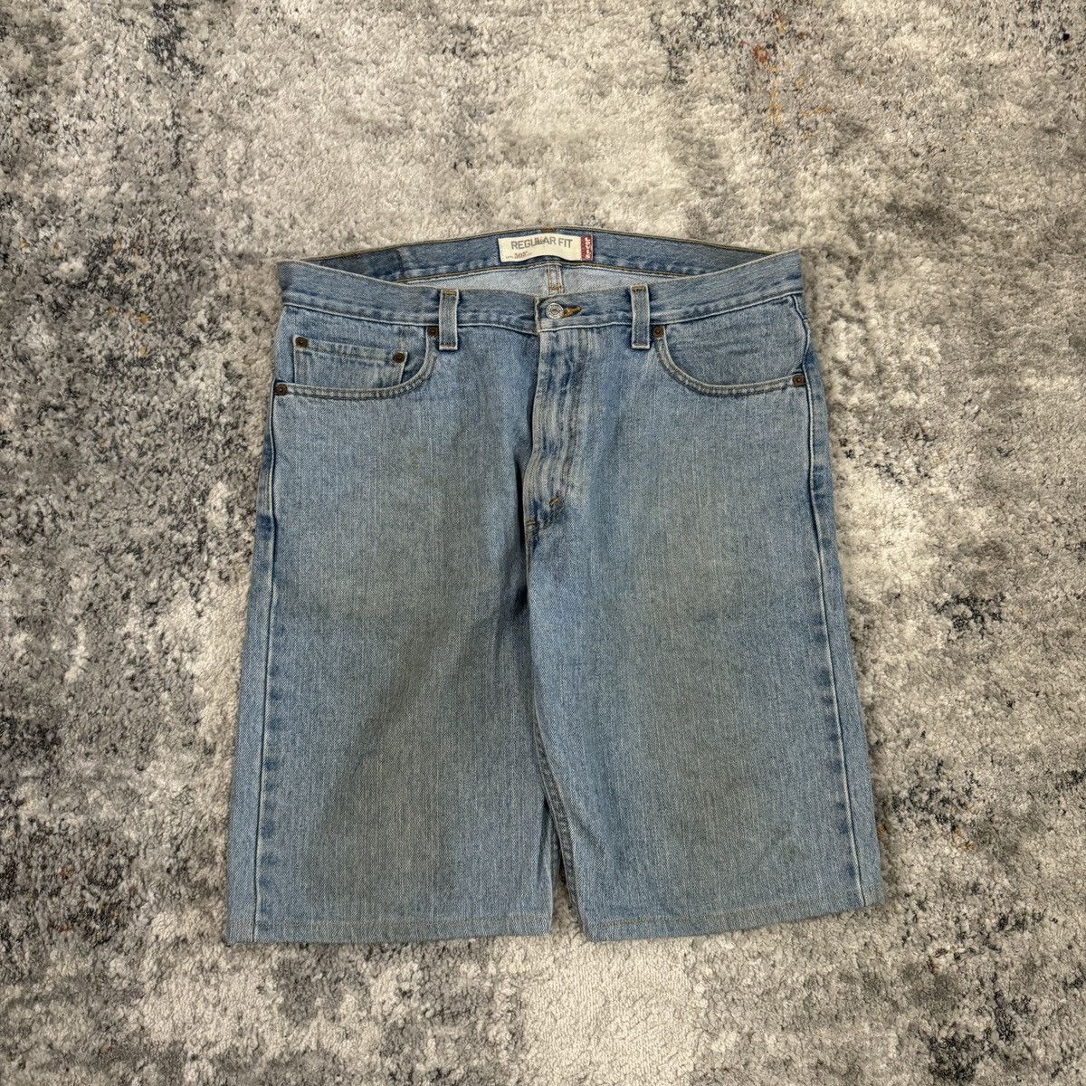 JNCO × Levi's × Vintage Vintage Y2K Levi’s 505 mud wash baggy skater shorts Size US 36 / EU 52 - 5 Thumbnail