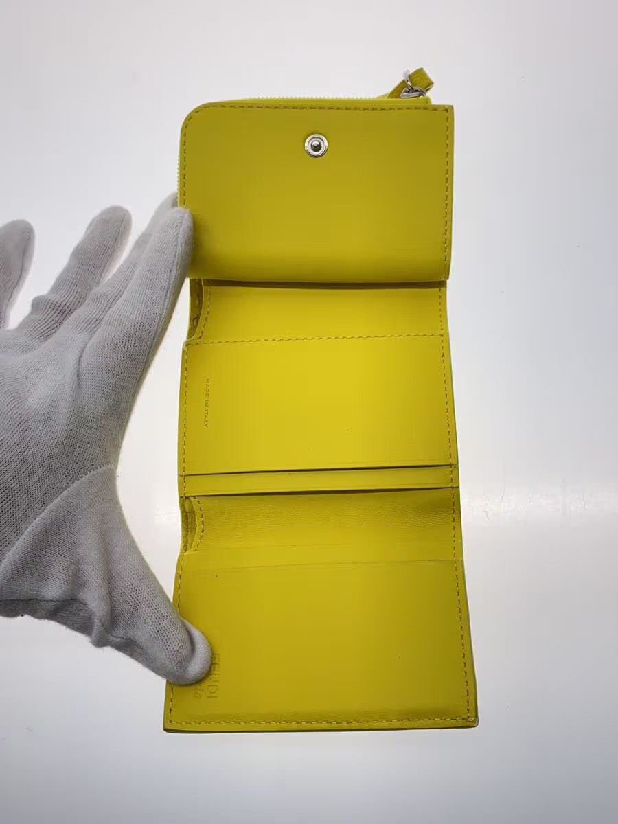 Fendi Fendi Leather Tri-Fold Wallet Yellow Size ONE SIZE - 4 Thumbnail