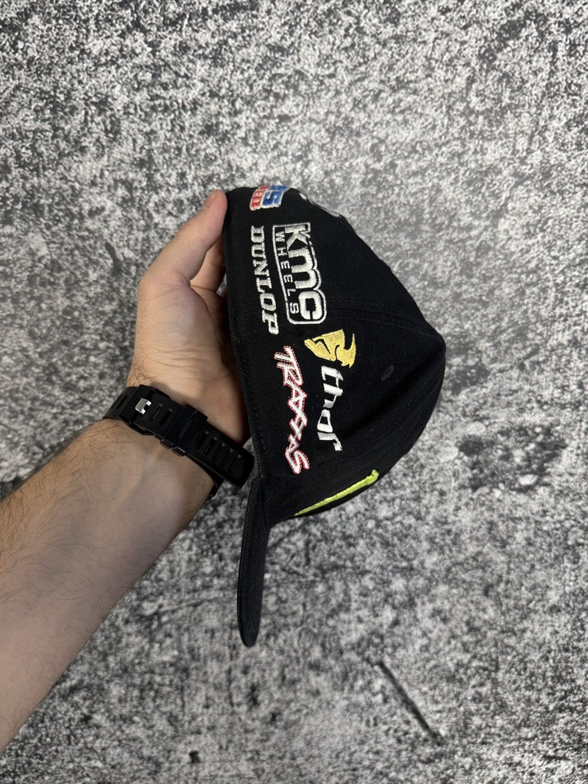 Vintage Kawasaki Monster Racing Cap Hat Vans Vintage Formula 1 Size ONE SIZE - 4 Thumbnail