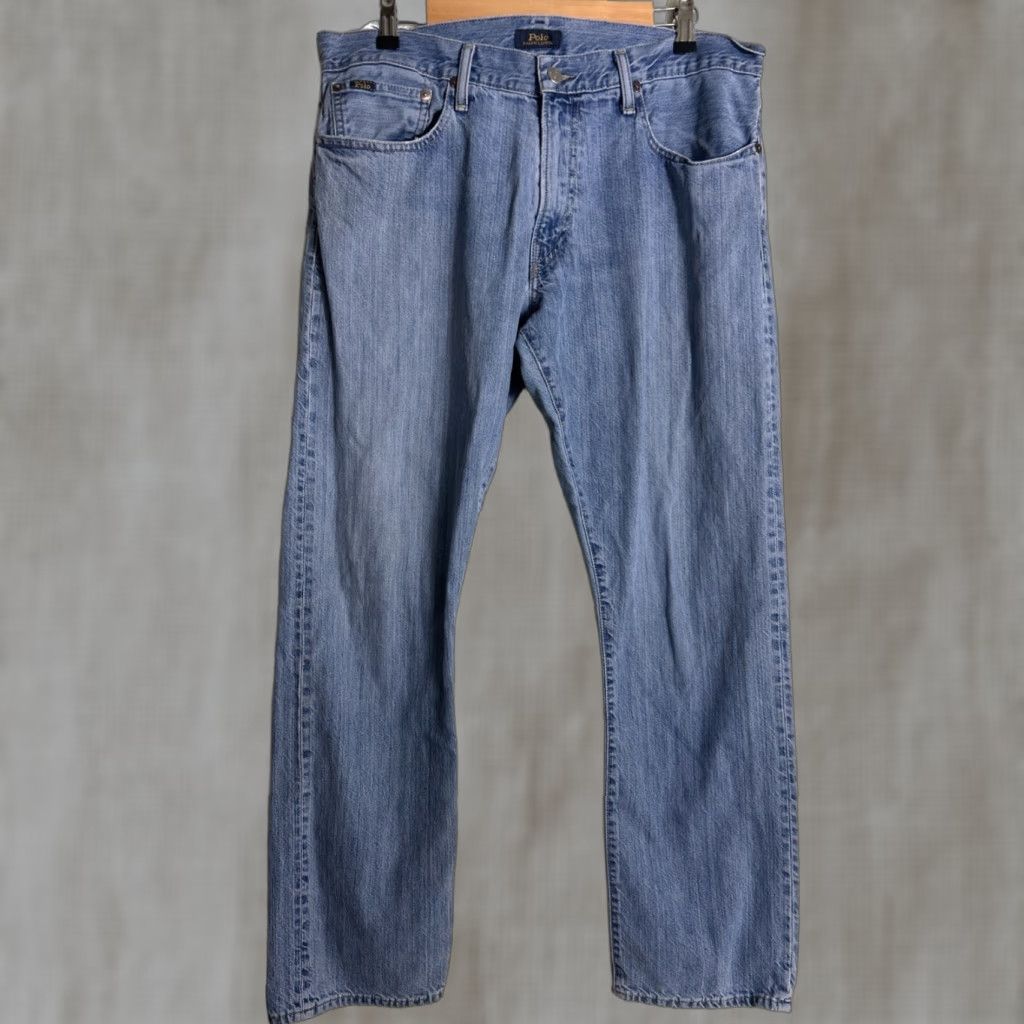 Polo Ralph Lauren Polo Ralph Lauren Jeans Men 35x32 Hampton Relaxed Straight Light Wash Blue 35 32 Mens Jeans Size US S / EU 44-46 / 1 - 1 Thumbnail