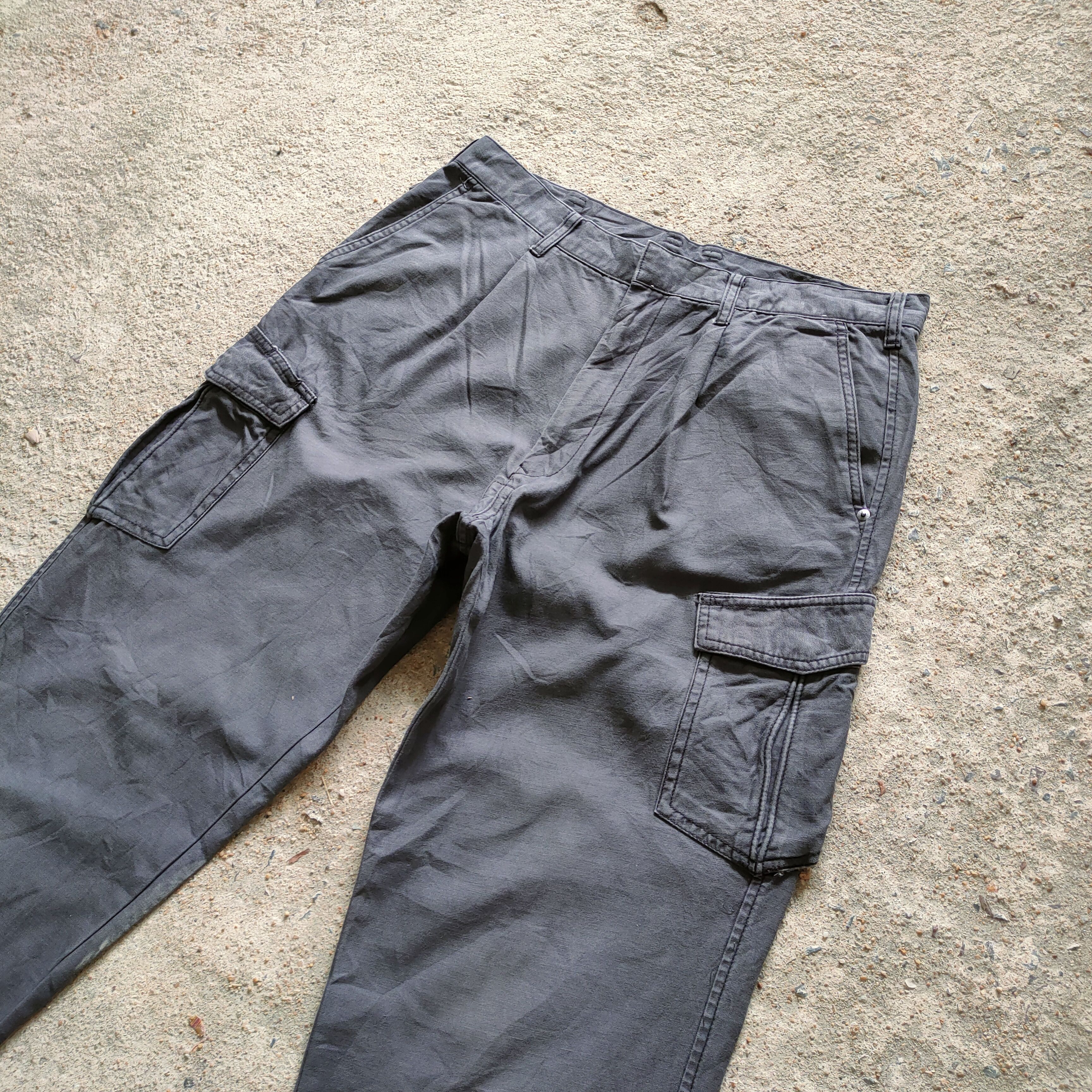 Japanese Brand × Vintage G GROUND DARK GREY CARGO PANTS Size US 34 / EU 50 - 3 Thumbnail