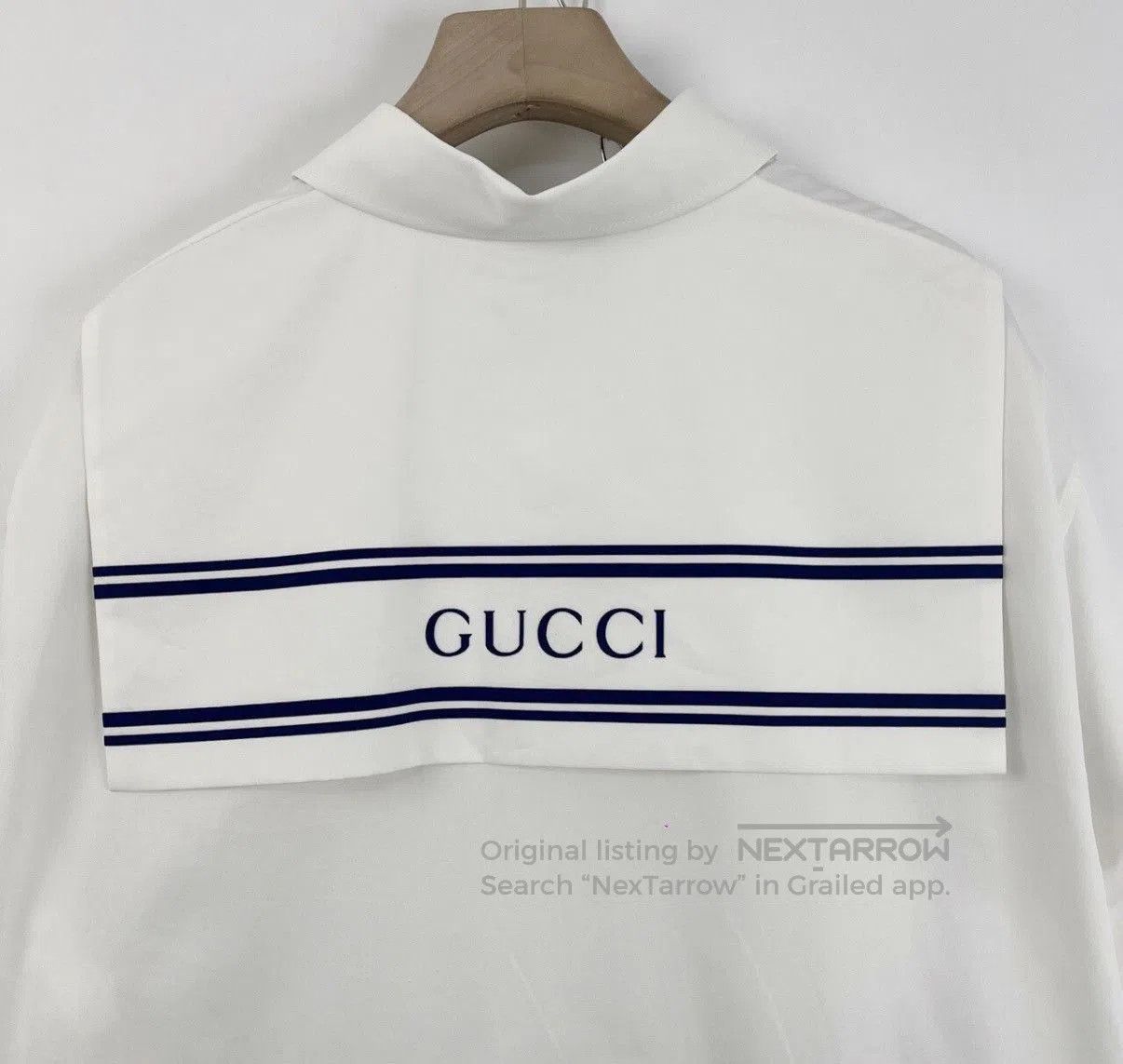 Gucci White Long Sleeve Button-Up Shirt. Size US M / EU 48-50 / 2 - 7 Thumbnail
