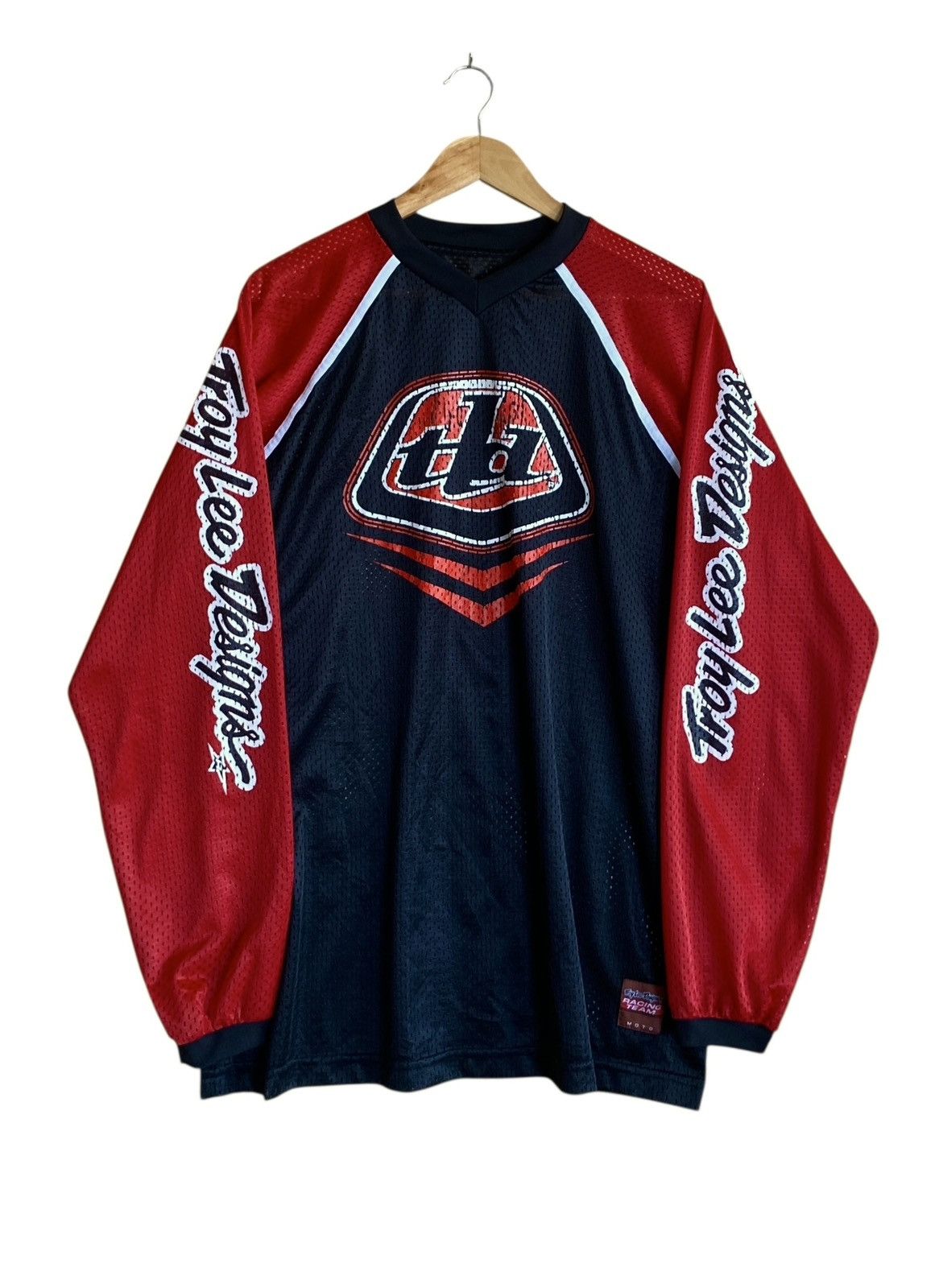 Vintage Vintage Troy Lee Design Made In USA Motocross T-shirt 1990s Size US L / EU 52-54 / 3 - 1 Thumbnail
