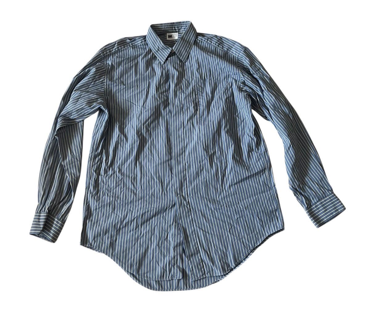 Issey Miyake Vintage issey miyake design studio striped blue button up Size US M / EU 48-50 / 2 - 1 Thumbnail