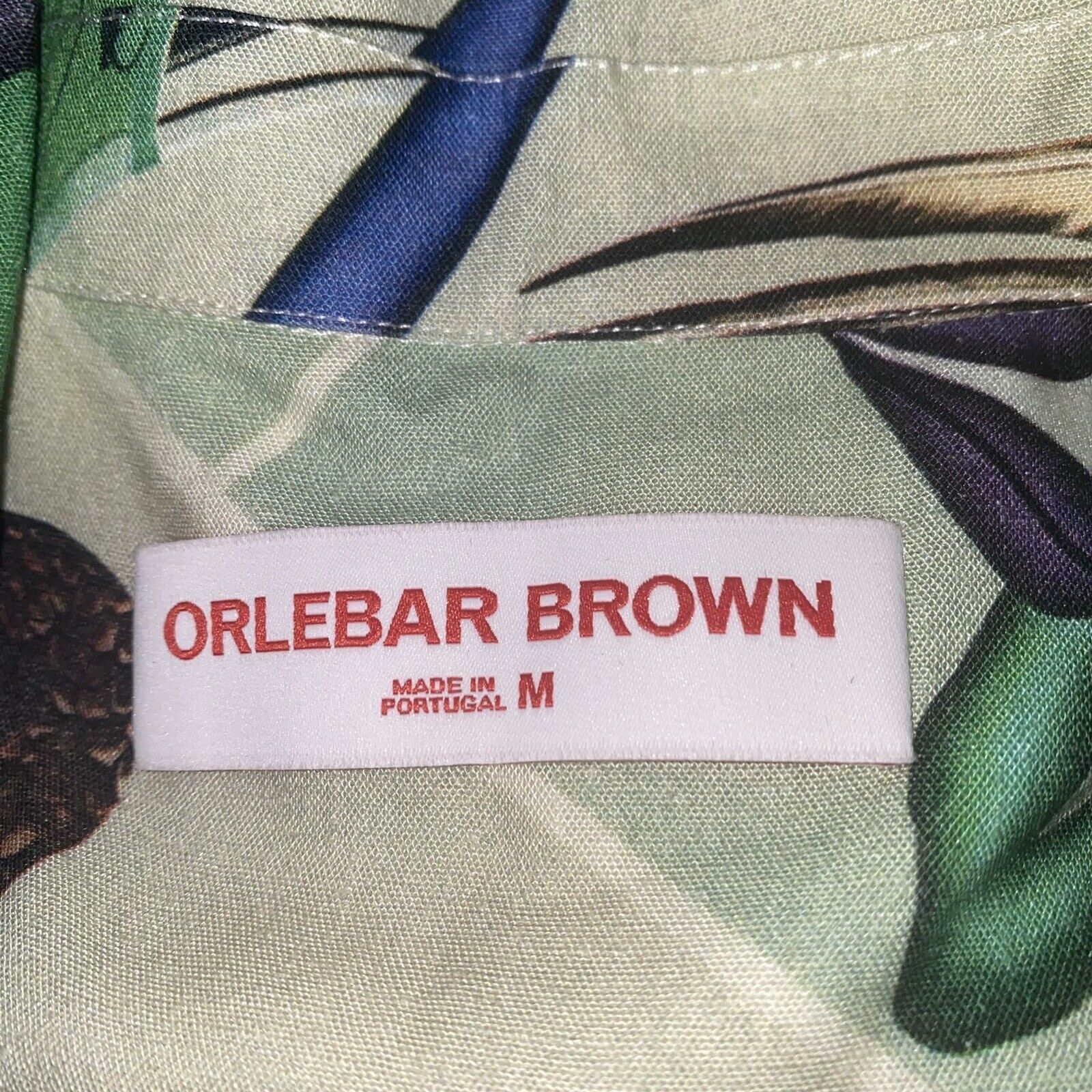 Orlebar Brown Orlebar Brown Button Up Shirt Size Medium Vehicle Tropical Size US M / EU 48-50 / 2 - 4 Thumbnail