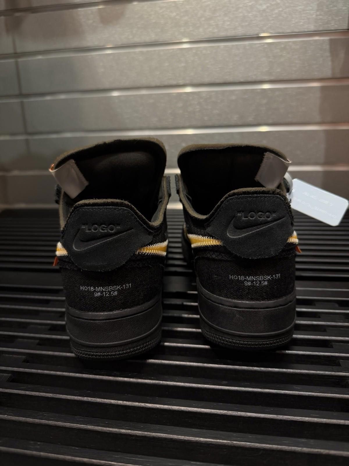 Nike Size 9 - Nike Air Force 1 Low x OFF-WHITE Black 2018 Mens Size US 9 / EU 42 - 8 Thumbnail