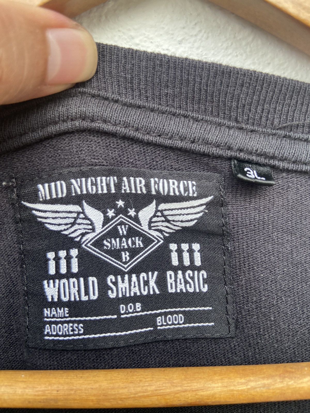 Japanese Brand Air Force t shirt long sleeve War Smack distressed Size US XL / EU 56 / 4 - 10 Thumbnail