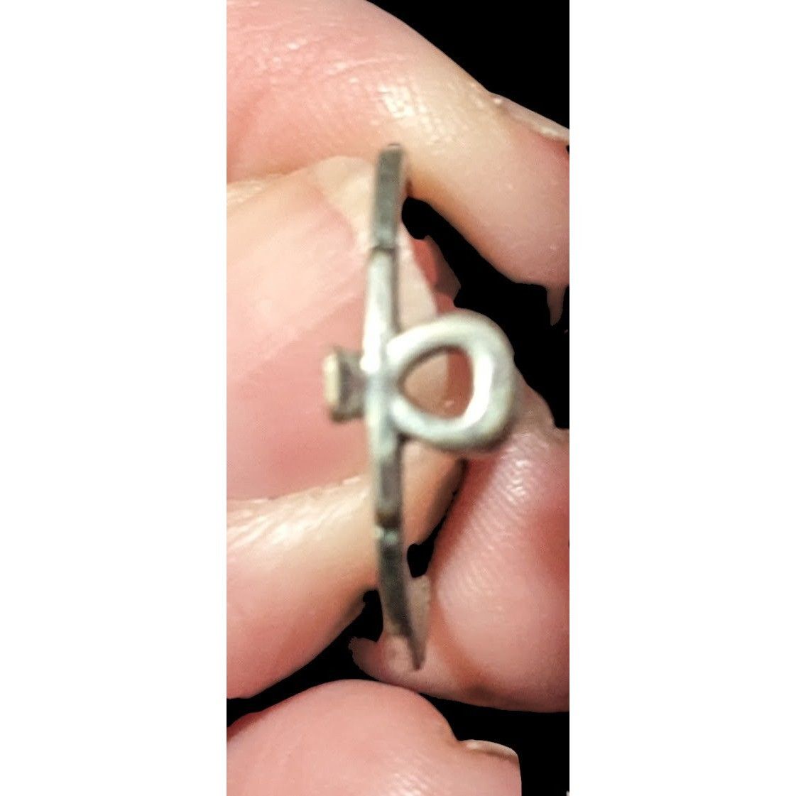 Other Minimalist Ankh Silver Tone Ring Size 6 3/4 Size ONE SIZE - 4 Thumbnail