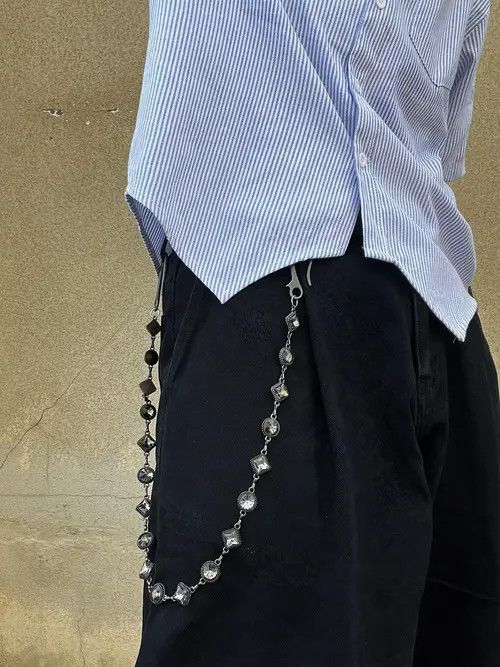 Jewelry Black Beaded Chain Accessory for Menswear Size ONE SIZE - 5 Thumbnail