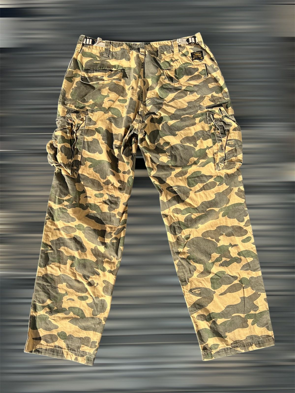 Bape O.G Yellow Camo Cargo Pants Size US 32 / EU 48 - 2 Thumbnail