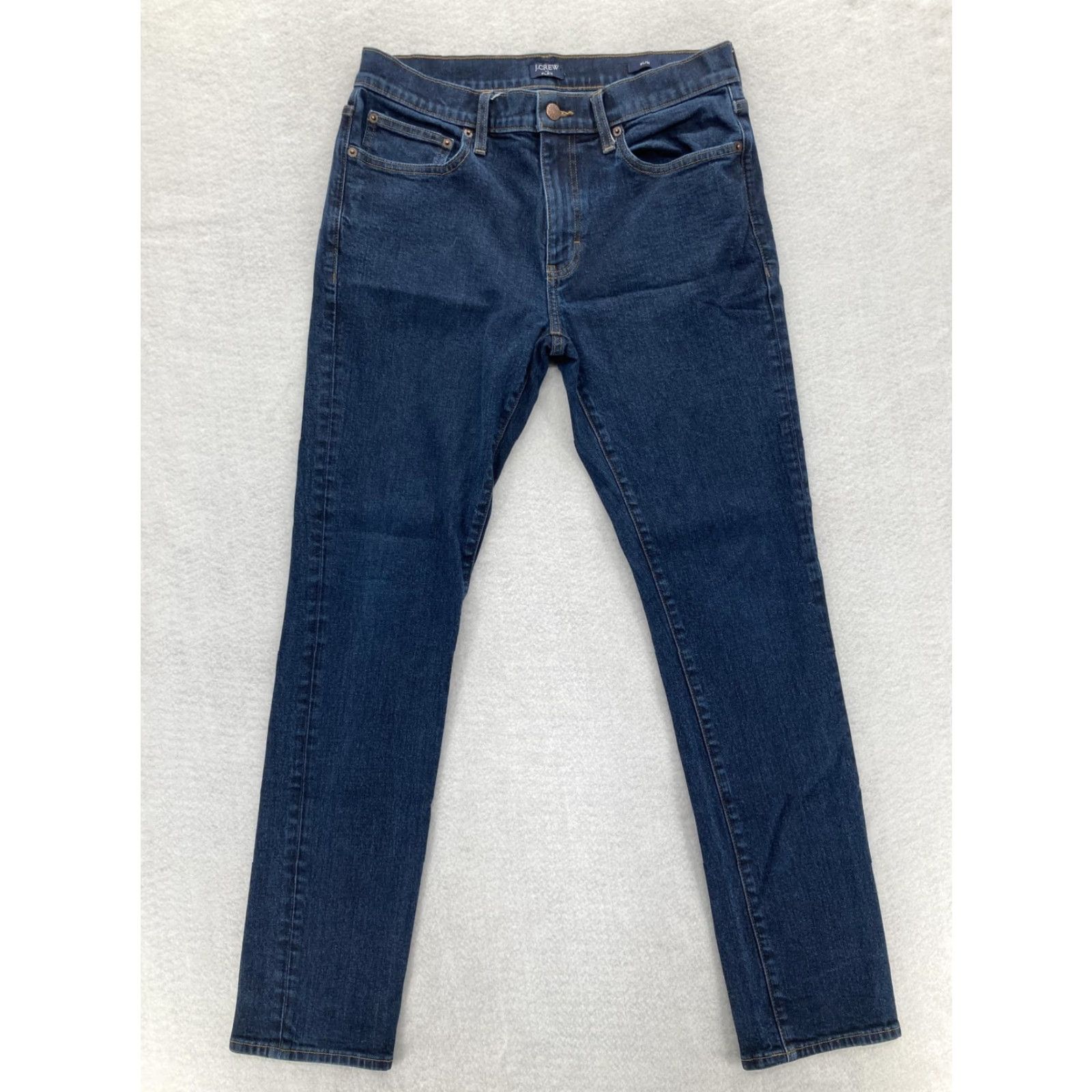 J.Crew J.CREW Jeans Mens 32x32 Blue Slim Straight Signature Flex Stretch Denim Preppy Size US 32 / EU 48 - 2 Thumbnail