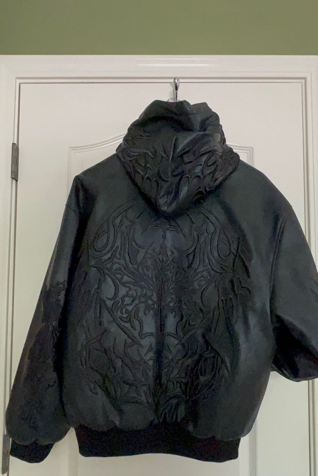 Revenge Revenge Metal Embroidered Leather Padded Bomber Black Size US S / EU 44-46 / 1 - 3 Thumbnail