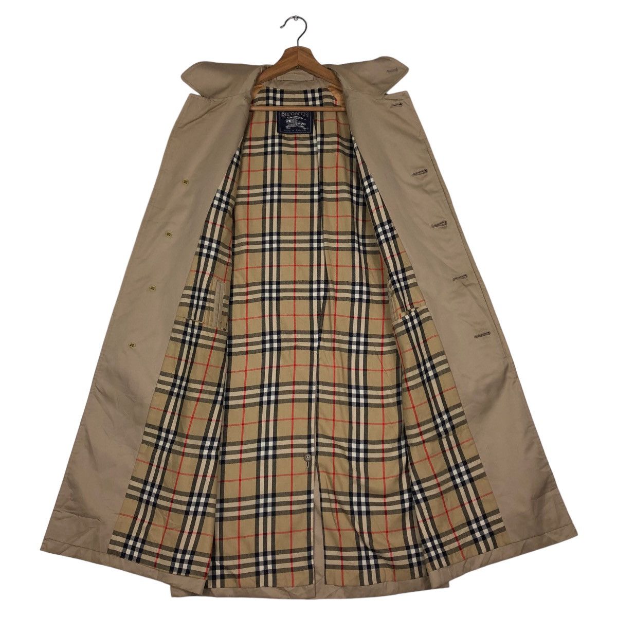 Burberry 🔥Vintage Long Jacket Burberry Made in England Nova Check Size US M / EU 48-50 / 2 - 12 Thumbnail